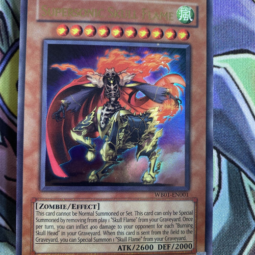 WB01-EN001 Supersonic Skull Flame Ultra Rare Promo NM Yugioh Card