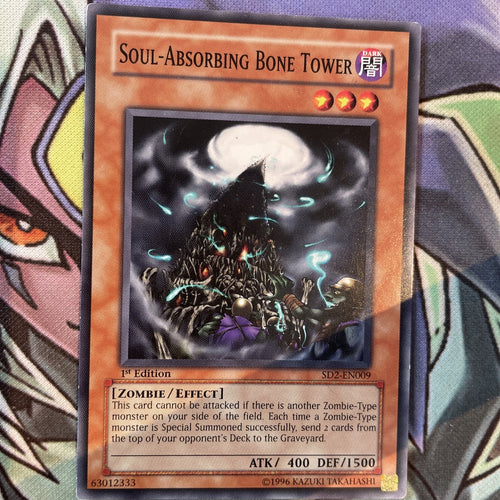 SD2-EN009 Soul-Absorbing Bone Tower Common 1st Edition NM Yugioh Card