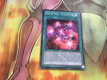 PRIO-EN058 Rank-up magic - the seventh one UNL edition secret rare Yugioh card