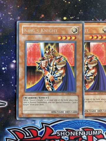 EEN-EN006 x3 King's Knight Common Playset Yugioh (back)