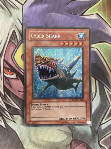 TDGS-EN086 Cyber Shark Secret Rare Unlimited Edition NM Yugioh Card