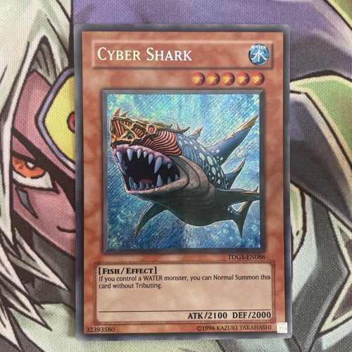 TDGS-EN086 Cyber Shark Secret Rare Unlimited Edition NM Yugioh Card