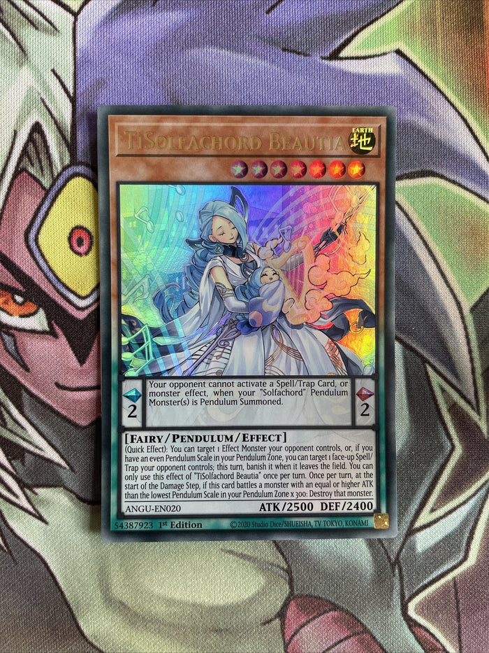 ANGU-EN020 TiSolfachord Beautia Ultra Rare 1st Edition NM Yugioh Card