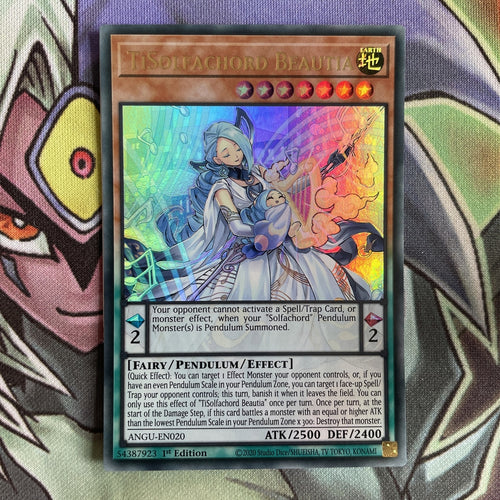 ANGU-EN020 TiSolfachord Beautia Ultra Rare 1st Edition NM Yugioh Card