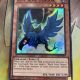 LC5D-EN093 Blue Rose Dragon, Super Rare 1st Edition NM Yugioh