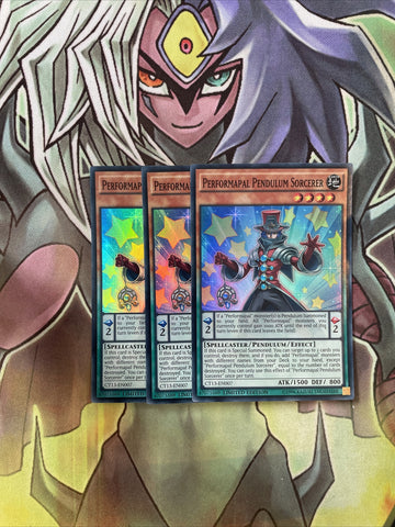 CT13-EN007 x3 Performapal Pendulum Sorcerer Super RareExcellent Condition Yugioh