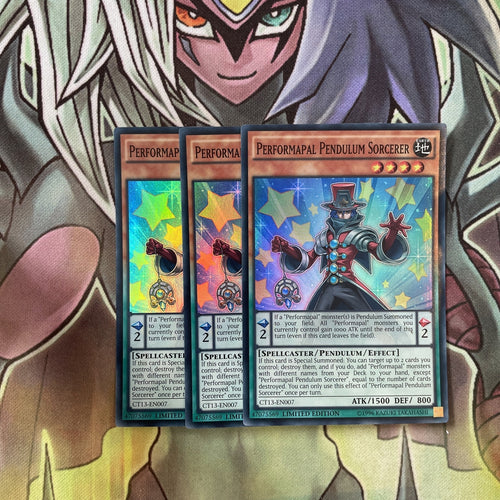 CT13-EN007 x3 Performapal Pendulum Sorcerer Super RareExcellent Condition Yugioh