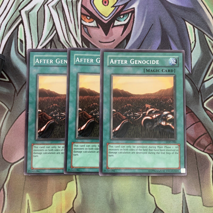 LOD-086 x3 After Genocide Rare Excellent Condition Yugioh
