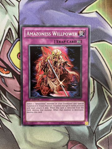 DREV-EN072 Amazoness Willpower Rare 1st Edition NM Yugioh Card