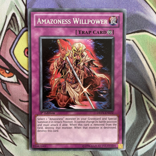 DREV-EN072 Amazoness Willpower Rare 1st Edition NM Yugioh Card