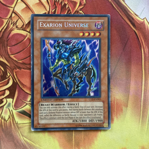 CT2 EN002 Exarion Universe Secret Rare Limited Edition Yugioh LP/MP