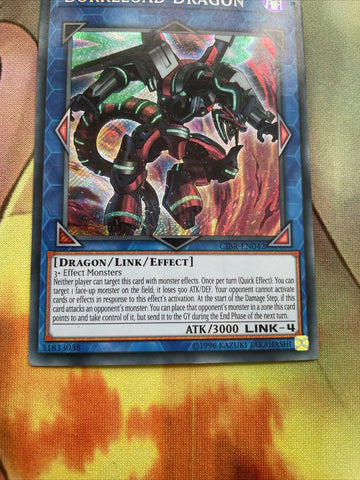 CIBR-EN042 Borreload Dragon Secret Rare LP Condition unl Edition Yugioh (back)