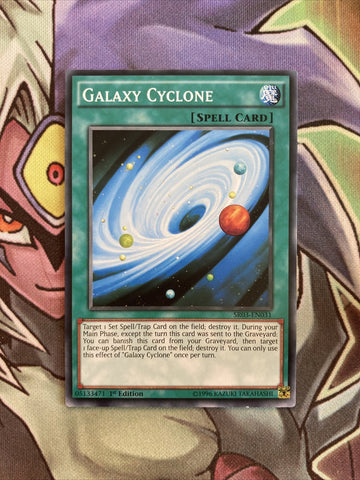 SR03-EN031 Galaxy Cyclone Common 1st Edition NM Yugioh Card