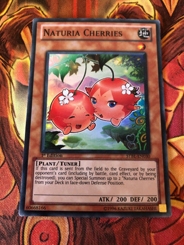 STBL EN030 Naturia Cherries Ultra Rare 1st Edition Yugioh
