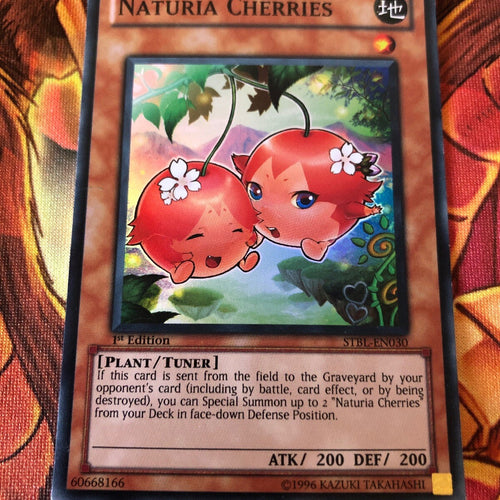 STBL EN030 Naturia Cherries Ultra Rare 1st Edition Yugioh