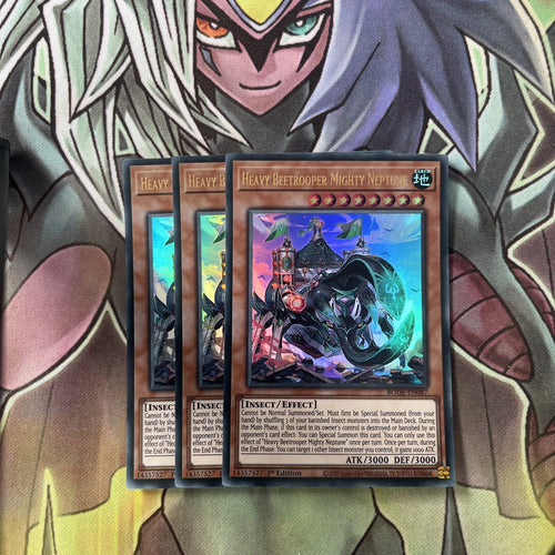 BODE-EN087 x3 Heavy Beetrooper Mighty Neptune Ultra Excellent Condition Yugioh