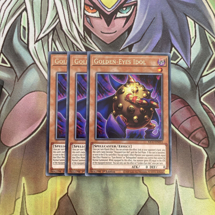 KICO-EN011 x3 Golden-Eyes Idol Rare Excellent Condition Yugioh