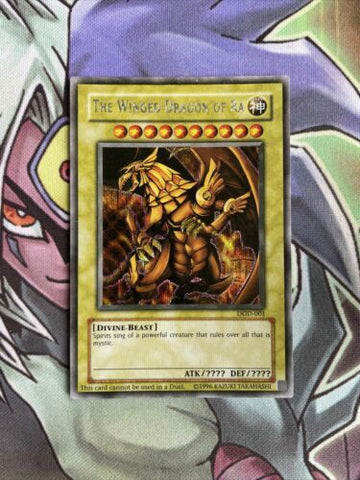 DOD-001 The Winged Dragon Of Ra Prismatic Secret Rare UNL Edition NM/VLP Yugioh