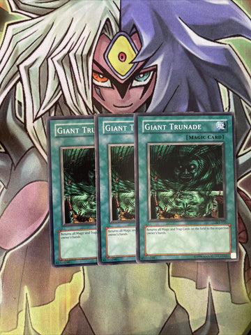 SDJ-032 x3 Giant Trunade Common Excellent Condition Yugioh
