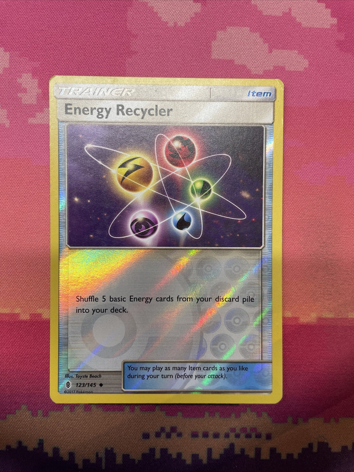 Pokemon Card Energy Recyler Guardians Rising Reverse Holo 123/145 Near Mint
