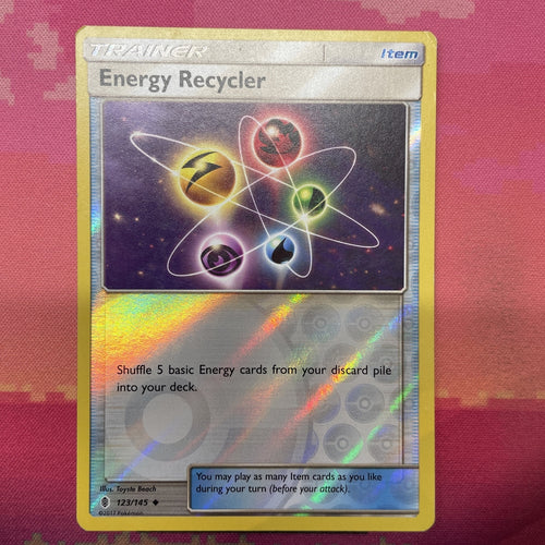 Pokemon Card Energy Recyler Guardians Rising Reverse Holo 123/145 Near Mint