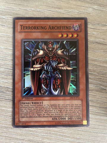 DCR-072 Terrorking Archfiend Super Rare 1st Edition Near Mint Yugioh Card