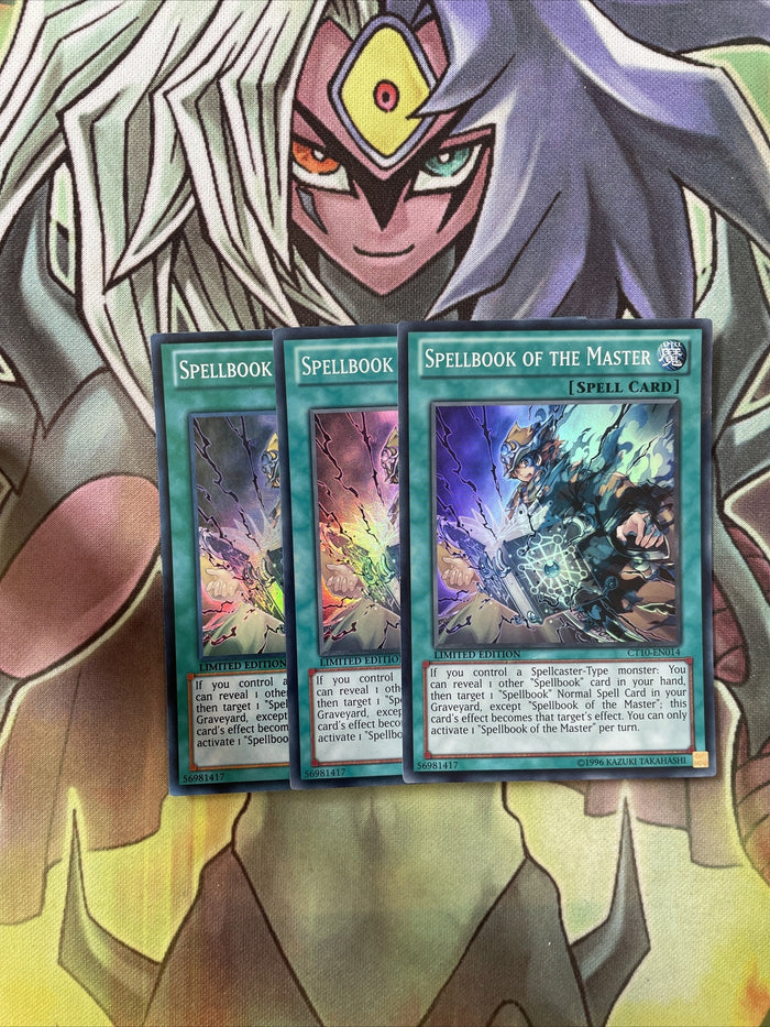 CT10-EN014 x3 Spellbook of the Master Super Rare Excellent Condition Yugioh