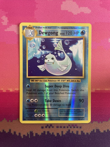 Pokemon Card Dewgong Evolutions Reverse Holo 29/108 Near Mint