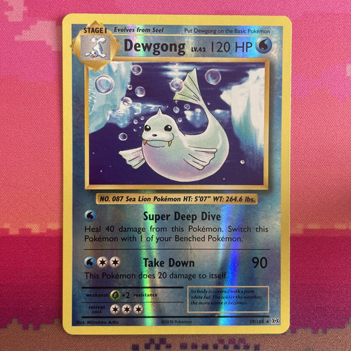 Pokemon Card Dewgong Evolutions Reverse Holo 29/108 Near Mint