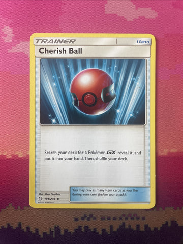 Pokemon Card Cherish Ball Unified Minds Uncommon 191/236 NM