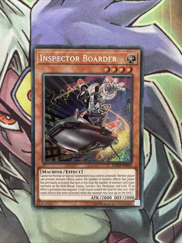 EXFO-EN035 Inspector Boarder Secret Rare Unlimited Edition NM Yugioh Card