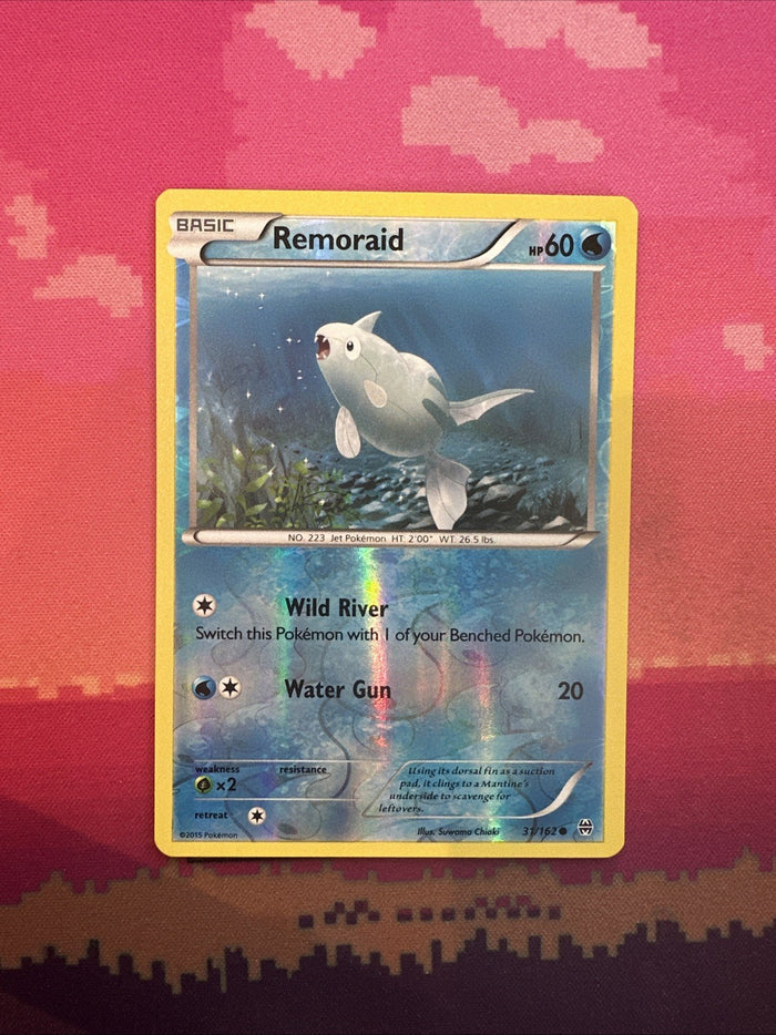 Pokemon Card Remoraid Breakthrough Reverse Holo 31/162 Near Mint