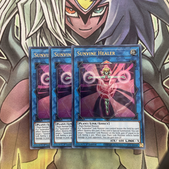 GFTP-EN023 x3 Sunvine Healer Ultra Rare Excellent Condition Yugioh