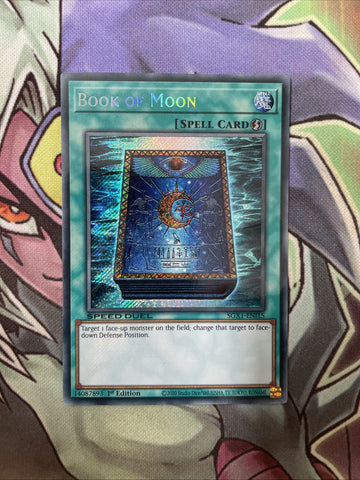 SGX1-ENI15 Book Of Moon Secret Rare 1st Edition NM Yugioh Card