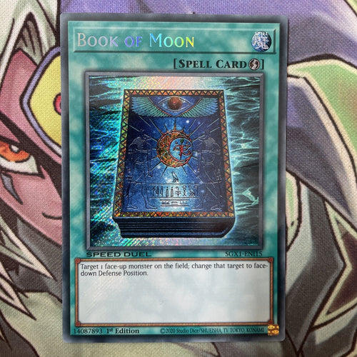 SGX1-ENI15 Book Of Moon Secret Rare 1st Edition NM Yugioh Card