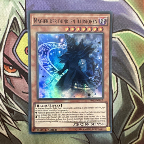 TDIL-EN017 Magician Of Dark Illusion Super Rare GERMAN 1st Edition NM Yugioh