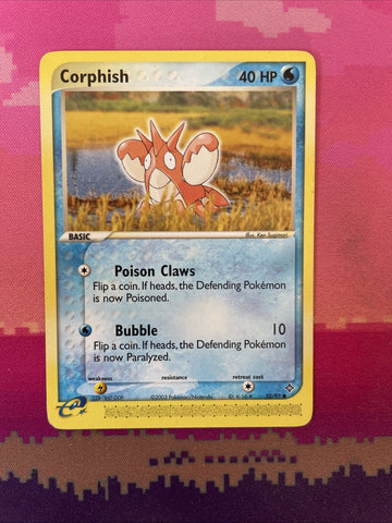Pokemon Card Corphish EX Dragon Common 52/97 Near Mint