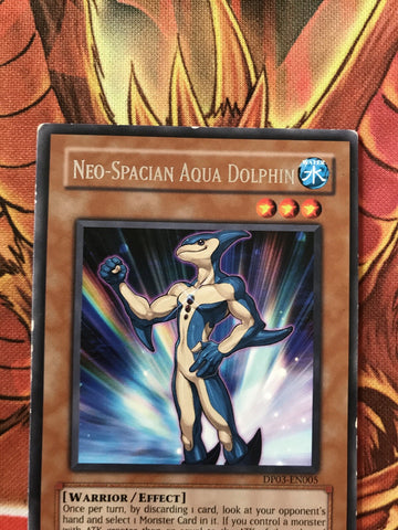 DP03-EN005 Yugioh - Neo-Spacian Aqua Dolphin - Rare (back)