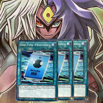 EGS1-EN031 x3 One-Time Passcode Common Excellent Condition Yugioh