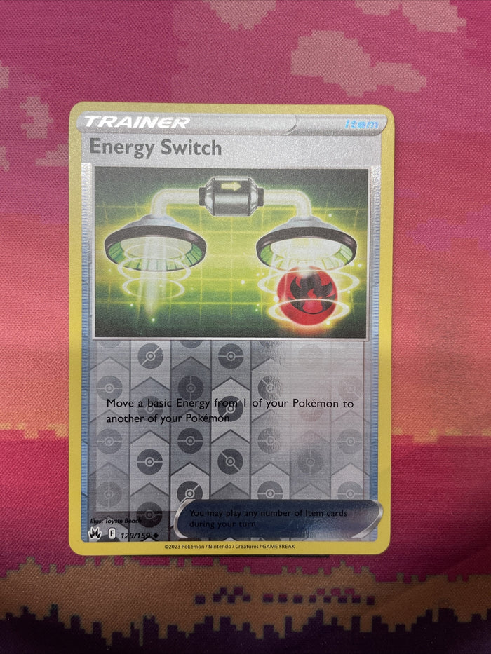 Pokemon Card Energy Switch Crown Zenith Reverse Holo 129/159 NM