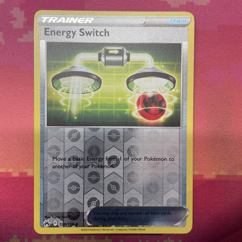 Pokemon Card Energy Switch Crown Zenith Reverse Holo 129/159 NM