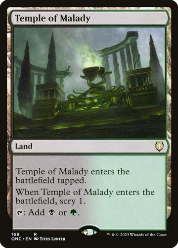 Temple Of Malady Commander Excellent Magic MTG