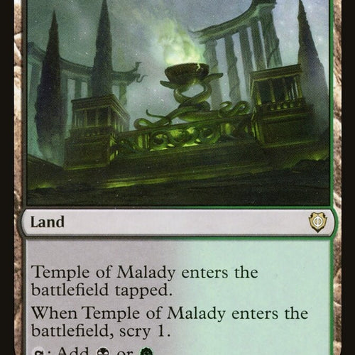 Temple Of Malady Commander Excellent Magic MTG