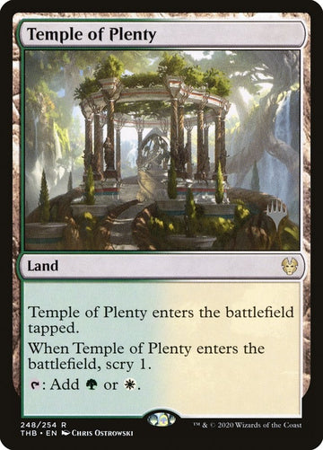 Temple Of Plenty STAMP Excellent Magic MTG