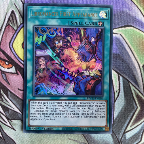BACH-EN090 Libromancer First Appearance Ultra Rare 1st Edition NM Yugioh Card
