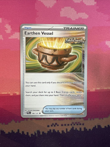 Pokemon Card Earthen Vessel Prismatic Evolutions Uncommon 106/131 Near Mint
