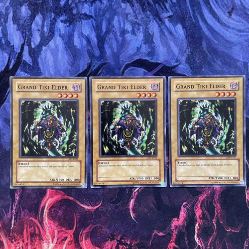 LON-E011 x3 Grand Tiki Elder VG Yugioh Card