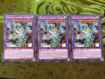 DANE-EN032 YUGIOH 3 X WORLD CHALICE GUARDRAGON ALMARDUKE SILVER 1ST ED