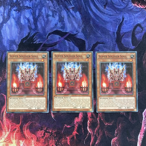 MP16-EN122 x3 SUPER SOLDIER SOUL 1ST EDITION YuGiOh Playset