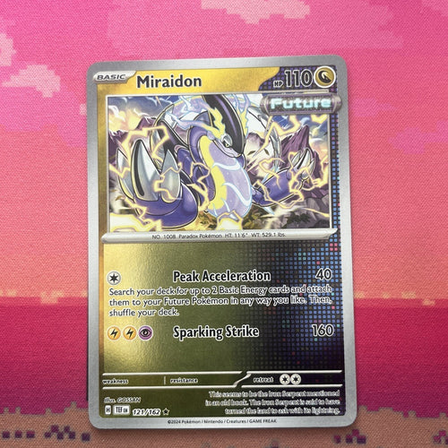 Pokemon Card Miraidon Temporal Forces Reverse Holo Rare 121/162 Near Mint